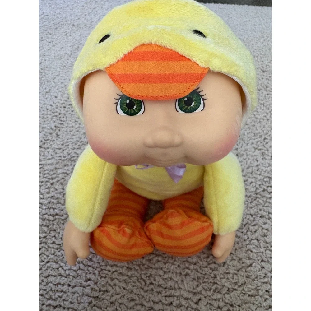 Cabbage Patch Kids Cuties Yellow Chick Plush Doll Green Eyes 9in CPK Doll